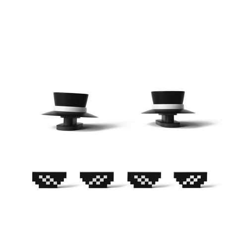 Aletas de Fedora y Ojos de Píxeles para Sharkicks Pro